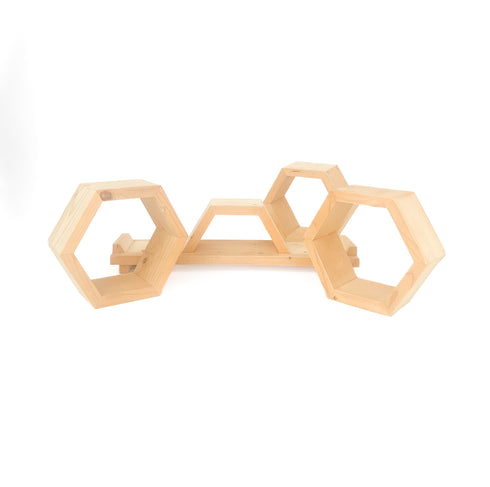 1063 PRESENTOIR EN BOIS MASSIF 3 AVEOLES.